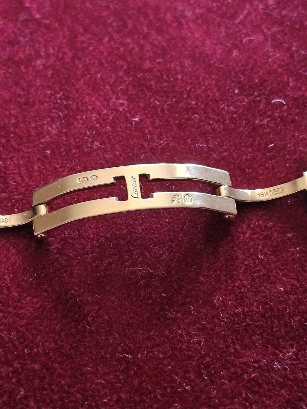 Cartier 18K Gold Bracelet Part/clasp For Cartier Trinity 18K Cold Watch - Picture 5 of 13